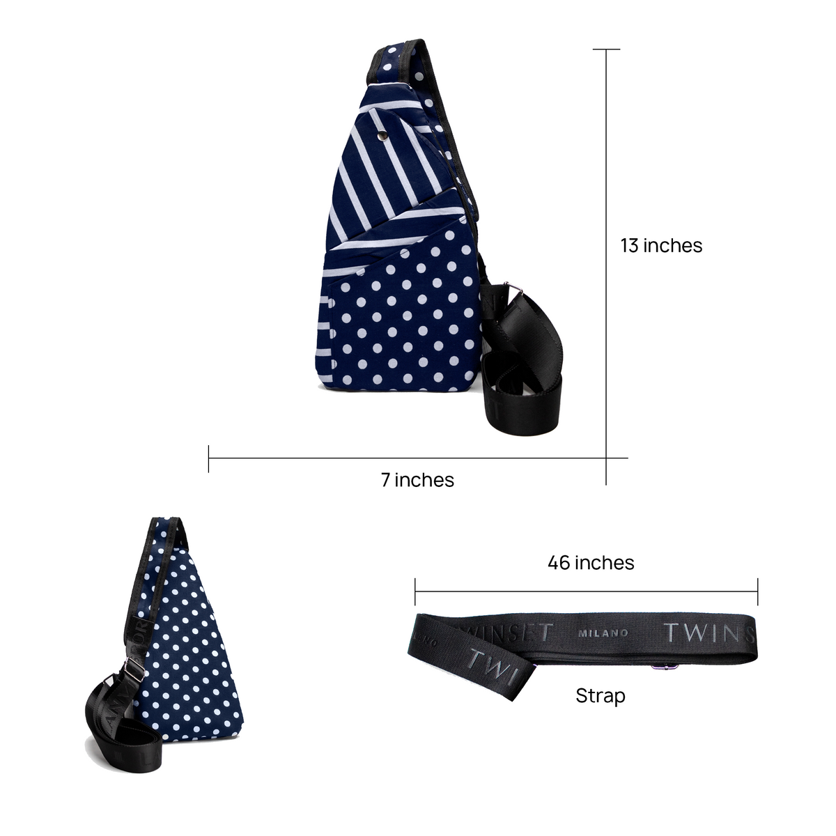 Abigail Body Bag - Blue Dots